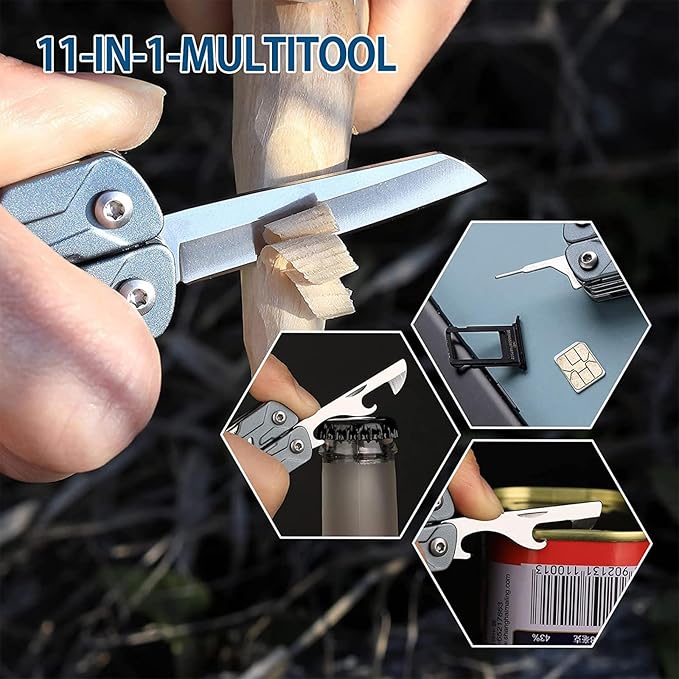 NexTool Keychain Multitool, Mini Multi Pliers with Pocket Knife, Screwdriver and Bottle&Can Opener, Pocket Tool, Father's Day Gifts from Daughter(Mini Sailor)