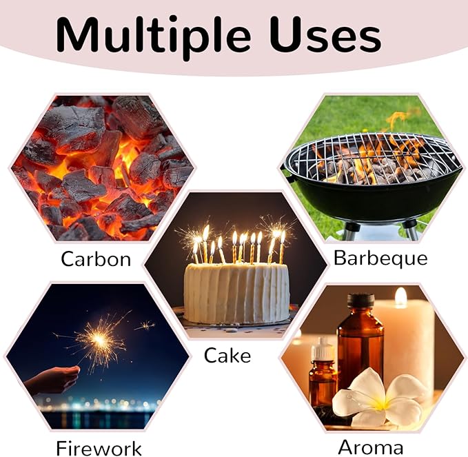 Cute Pretty Lighter Butane, Soft Flame Lighter Fashion Nice Lighter, Unique for Women Candles Gift Camping BBQ (No Butane Fule) (23#)
