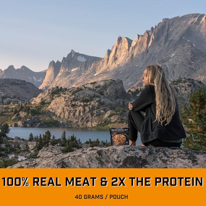 Peak Refuel Chicken Teriyaki Rice 6 Pack | Premium Freeze Dried Camping Food | Backpacking & Hiking MRE Meals | Just Add Water | 100% Real Meat | 240g of Protein | Pouch (Teriyaki - 6 Pack)