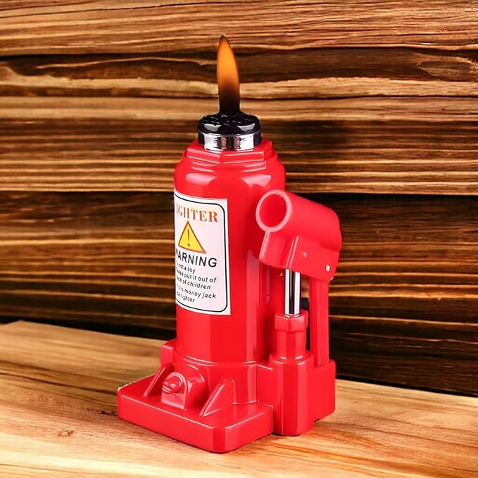 Creative Jack Lighter, Butane Lighters for Men, Lighters for Candle, Gas Lighter, Funny Lighters, Adjustable Refillable Cool Lighter, Unique Men's Gift Suitable for Outdoor Camping(No Gas)