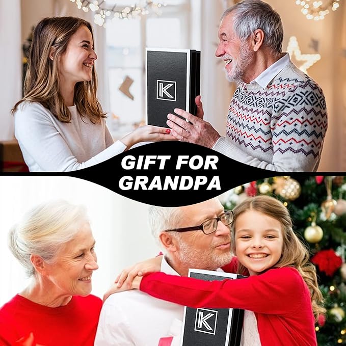 Birthday Gifts for Grandpa-Best Fathers Day Unique Gifts for Grandpa Basket from Grandchildren Unique Christmas Gift Sets Ideas for Papa,Men,Him Presents Multitools Pen