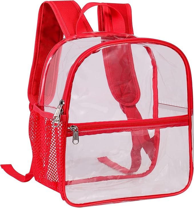 USPECLARE Clear Backpack for Stadium Approved 12×6×12, Water proof Clear Bag for Stadium Events and Concert Work Sport Event