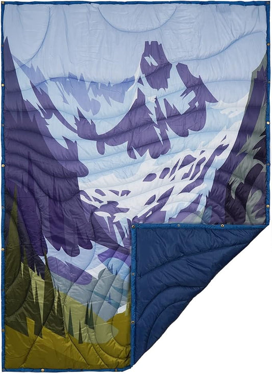 Outdoor Puffy Camping Blanket, Lightweight Windproof Warm Stadium Blanket, Packable Travel Camping Quilt for Cold Weather,Hiking, Backpacking,Sleeping, Hammock, Adventure 78"x 56"