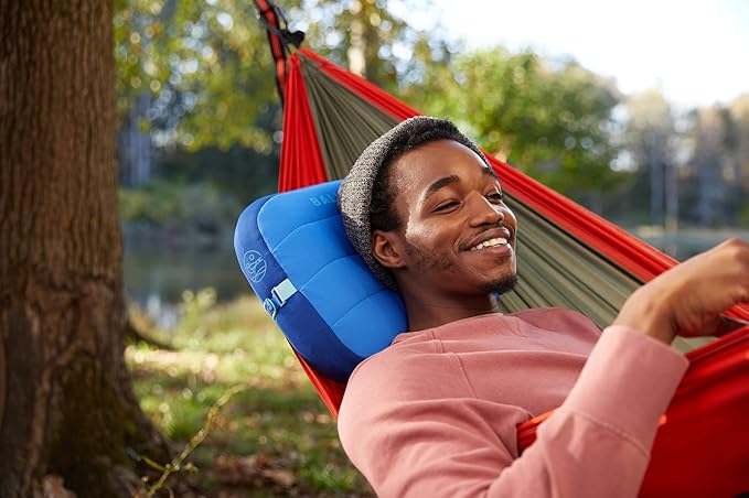 Ballast Beach Pillow – Inflatable Beach Pillow, Camping Pillow, Pool Pillow, Ultra Soft and Durable Pillow That Won’t Blow Away on Windy Beaches (Palace Blue)