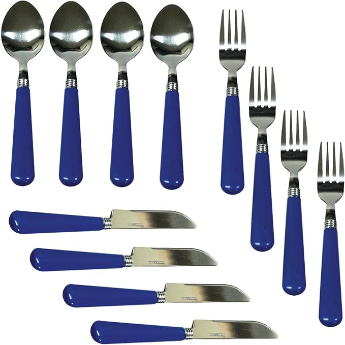 Stansport 24-Piece Enamel Camping Tableware Set