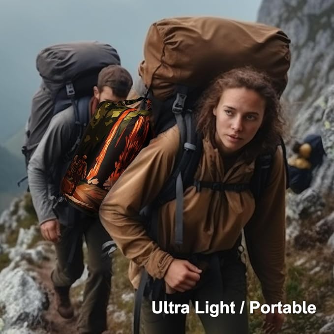 Outdoor Camping Blanket - Puffy Ultralight Packable Blankets for Sleeping, Camp, Travel, Hiking, Stadium, Sherpa Fleece Warm Puffer Portable Camping Quilt, DWR,Machine Washable,56"x 78"