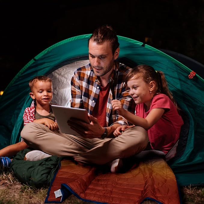 Puffy Blanket - Extra Light and Fluffy Warm Camping Blanket, Perfect for Camping and Backpacking, Compact, Insulated, Packable, Down - Alternative Camp Blankets for Outdoor & Indoor