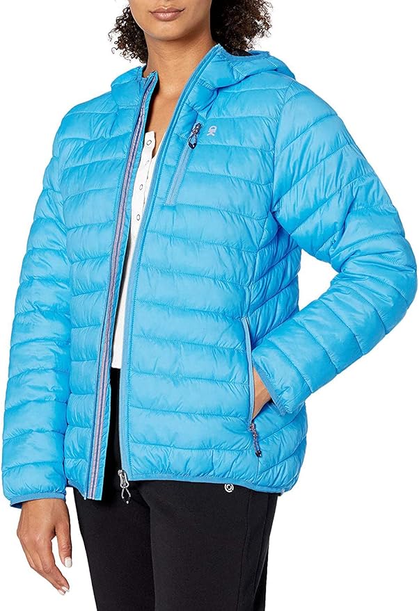 Little Donkey Andy Women's Packable Lightweight Puffer Jacket Hooded Windproof Winter Coat with Recycled Insulation