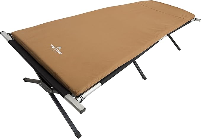 TETON Sports Canvas Camp Pad, Sleeping Pad for Car Camping, Brown