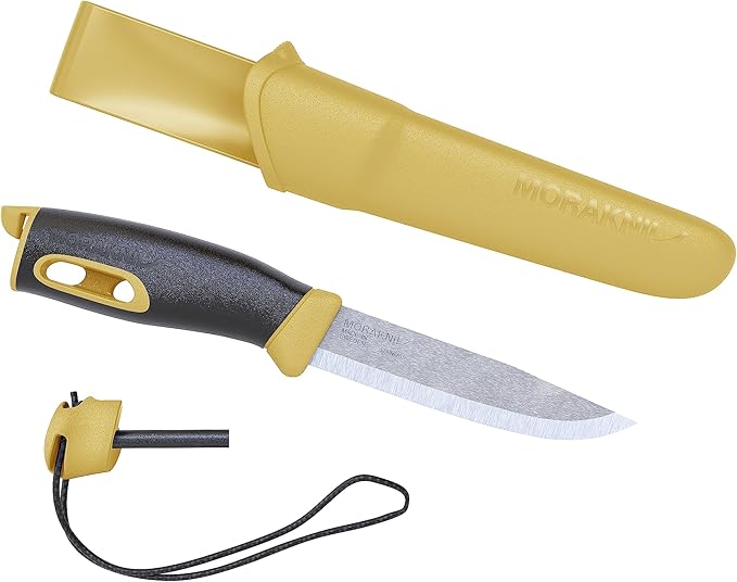 Morakniv Companion Spark 3.9-Inch Fixed-Blade Outdoor Knife and Fire Starter