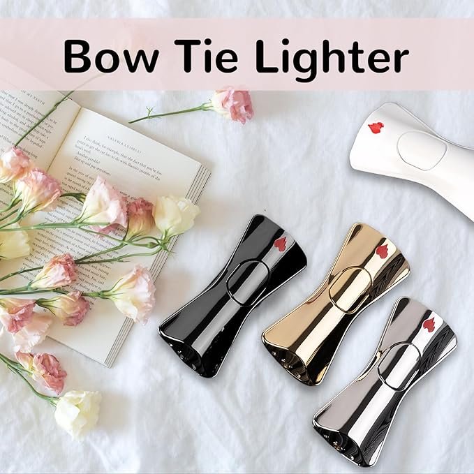 Cute Pretty Lighter Butane, Soft Flame Lighter Fashion Nice Lighter, Unique for Women Candles Gift Camping BBQ (No Butane Fule) (23#)