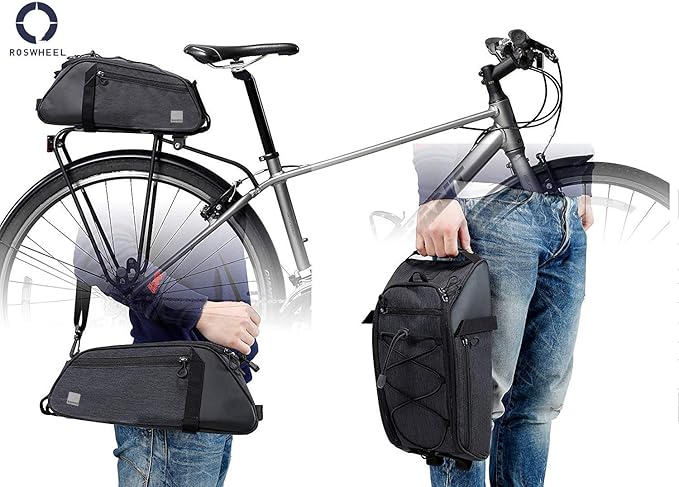 Roswheel Essential Series Convertible Bike Trunk Bag/Pannier