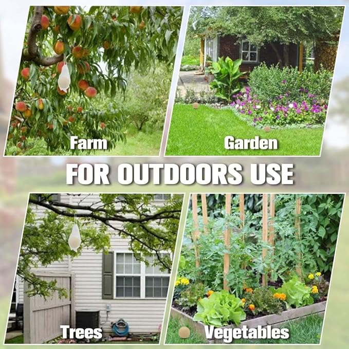 Deer Repellent, Rabbit Repellent Outdoor, Deer Repellent for Yard Powerful, Deer Away Repellent Outdoor for Plants, Rabbit Deterrent Outdoor, Deer Deterrent for Trees, 12P Deer Repellant Yard