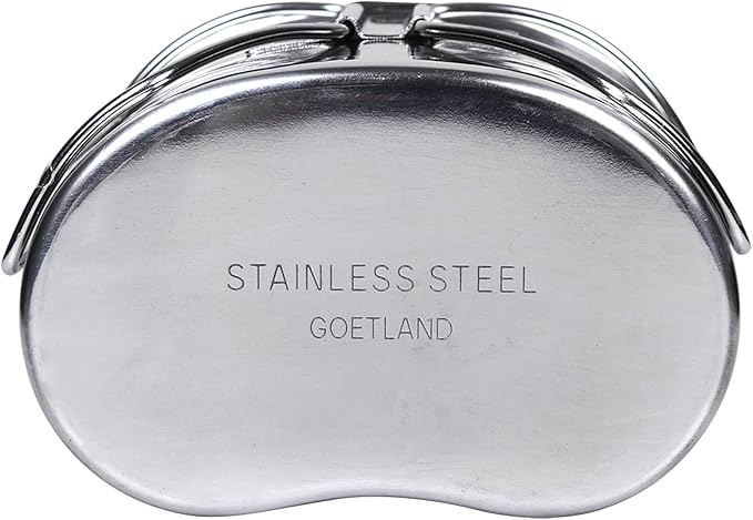 Goetland Stainless Steel WWII US Army Canteen Water Bottler Military Canteen Kit 1.3QT with 0.6QT Cup Nylon Pouch G.I.