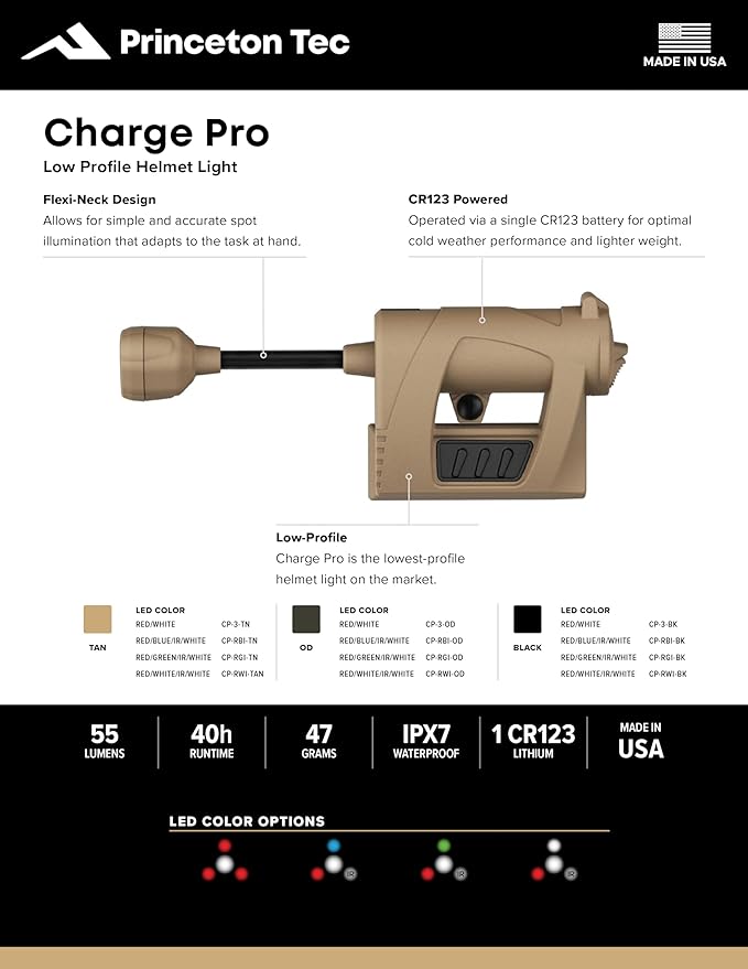 Princeton Tec Charge MPLS LED Task Light
