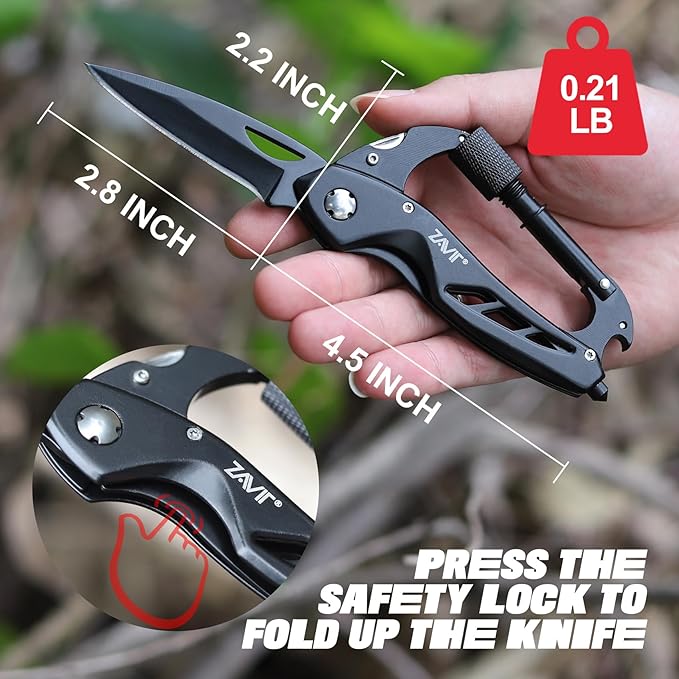 Multitool with Pocket Knife, Stocking Stuffers for Men Gifts, Christmas Birthday Gifts for Brother Uncle Guy, Gifts Idea for Men, Groomsmen Gifts, Self Defense Keychain, Camping Essentials