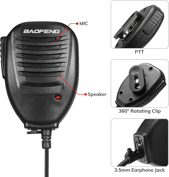 BAOFENG UV-9G GMRS Handheld Radio Waterproof IP67, Two Way Radios Long Range Dual Band NOAA Scanner GMRS Repeater Capable, Support CHIRP, with Two Batteries, 15.5" High Gain Antenna, Programming Cable