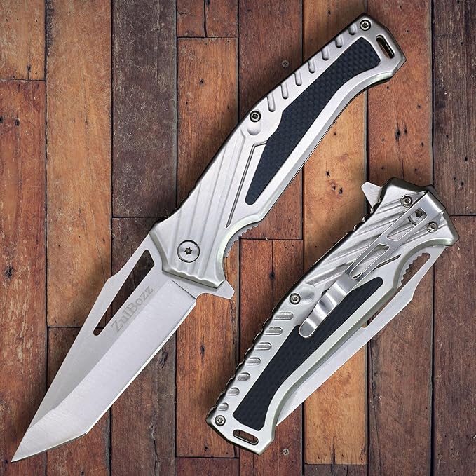 Pocket Knife - EDC, Tactical Knife with Clip, Folding Knife for Camping Hiking, Home Improvements, Spring Assisted Knife, Survival Knife for Emergency Rescue Situations,Gifts for Men & Women