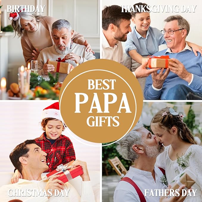 Fathers Day Papa Gifts, Papa Gifts for Fathers Day, Christmas Stocking Stuffers for Papa, Tumbler Multitool Knife Set, Fathers Day Birthday Gifts for Papa, Papa Gifts from Grandchildren
