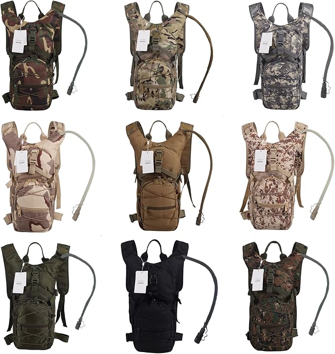Hydration Backpack with 3L Water Bladder for Hiking and Climbing