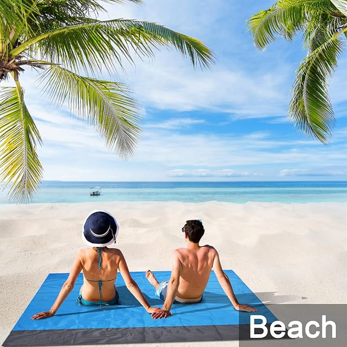 Beach Mat Outdoor Camping Waterproof Beach Mat Foldable Lawn Nylon Material Beach Mat Picnic Mat