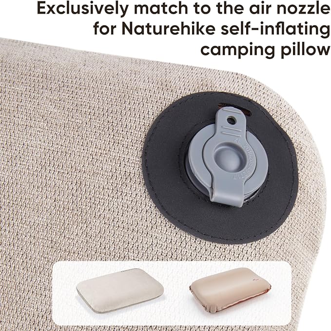 Naturehike Camping Pillow Protectors Cover Case, 20×14in, Soft Touch, Skin-Friendly, Removable, Machine Washable, Fade Resistant, Durable (Grey)