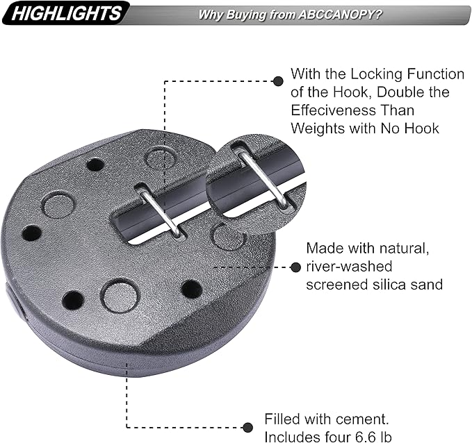 Impact Canopy 4' x 4' Portable Dressing Room, Navy Blue/White & ABCCANOPY Easy Canopy Weights, 4Pack (27LB)