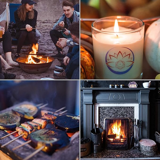 Butane Lighter Torch Long Lighter Jet Flame Windproof Lighter with Visual Fuel Window for Fireplace Kitchen Grill BBQ Camping, Orange (No Butane Included)