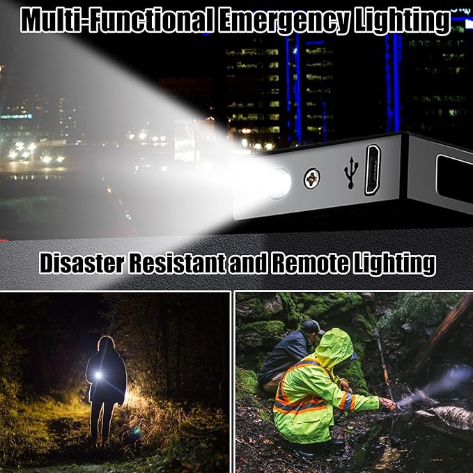 Electric Lighter, Plasma Dual Arc Lighter, USB Rechargeable Lighter, Windproof Flameless Lighter, Pocket Metal Lighter with LED Battery Indication for Candles, Incense, Camping (Balck)