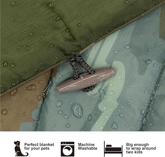 Outdoor Puffy Camping Blanket, Lightweight Windproof Warm Stadium Blanket, Packable Travel Camping Quilt for Cold Weather,Hiking, Backpacking,Sleeping, Hammock, Adventure 56"x 40"
