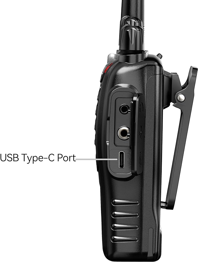 Rechargeable Long Range Two-Way Radios with Earpiece 5 Pack Arcshell AR-5 Walkie Talkies Li-ion Battery and Charger Included (5 Pack)