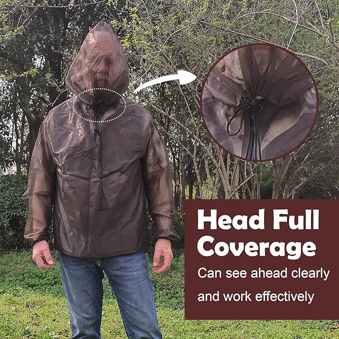Aventik Mosquito Jacket Mosquito Pants Mosquito Suit No-See-Um Mesh, Super Light, Keep Safe Cool, UV Protection