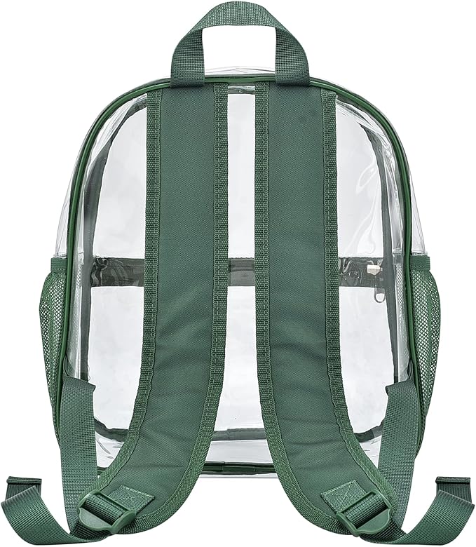 USPECLARE Clear Backpack for Stadium Approved 12×6×12, Water proof Clear Bag for Stadium Events and Concert Work Sport Event