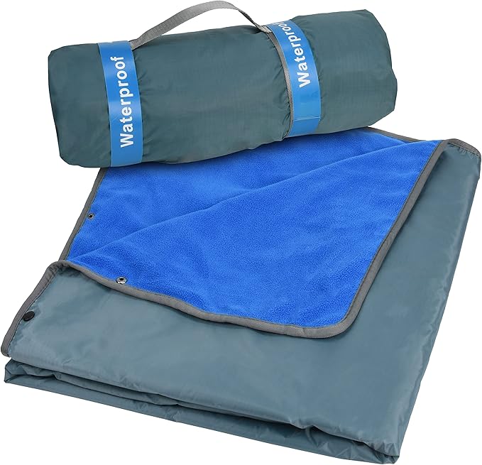 Catalonia Waterproof Blanket for Outdoor, Hooded Blanket Poncho, Windproof, Warm for Stadium,Sporting Events, Camping
