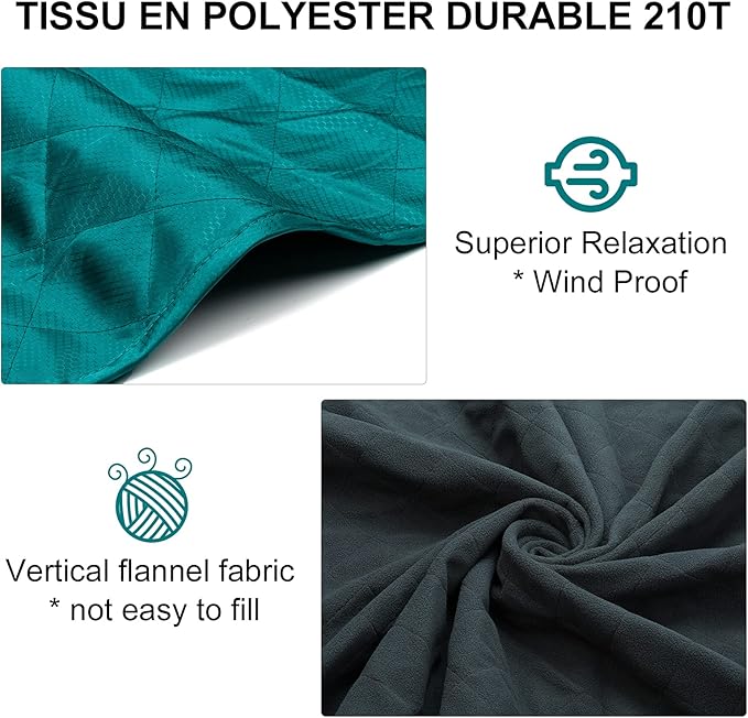 Forceatt Camping Blanket, 79" X 57" Large Outdoor Blanket, Sandproof, Waterproof for Outdoor Festivals, Beaches, Picnics, Stadium,Camping, Parks, Hiking, Travel, Family Suitable for 4 Seasons.