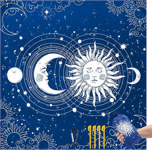 AISPARKY Beach Blanket Waterproof Sandproof Extra Large Beach Mat Quick Drying Outdoor Picnic Durable Portable Blanket for Travel Camping Hiking Beach Festival Picnic