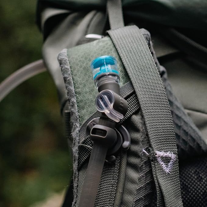 HydraPak Shape-Shift (for 2L or 3L Hydration Packs) Low-Profile Water Bladder/Reservoir for Hydration Backpacks - High Flow Bite Valve, Leak Proof, Fully Reversible, and Dishwasher Safe