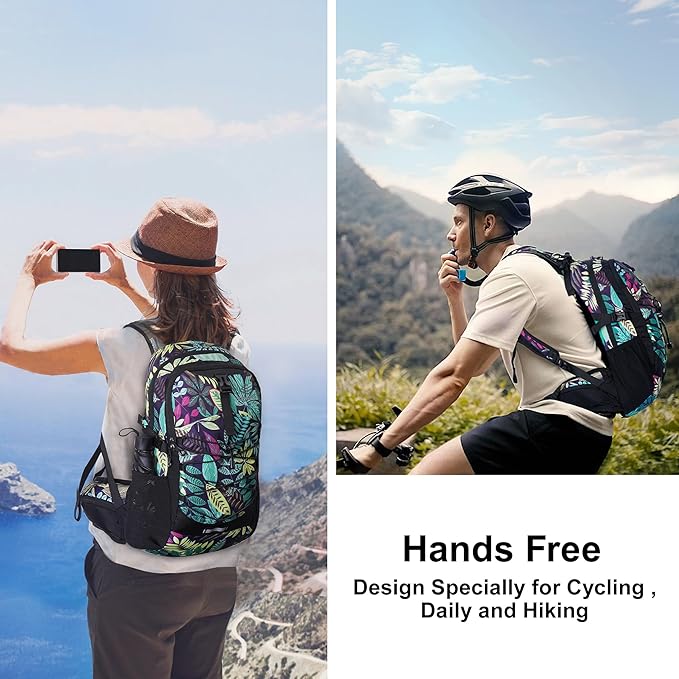 Hydration Backpack with 2L Water Bladder, Water Backpack, Insulated Hiking Backpack for Hiking Cycling Climbing Skiing