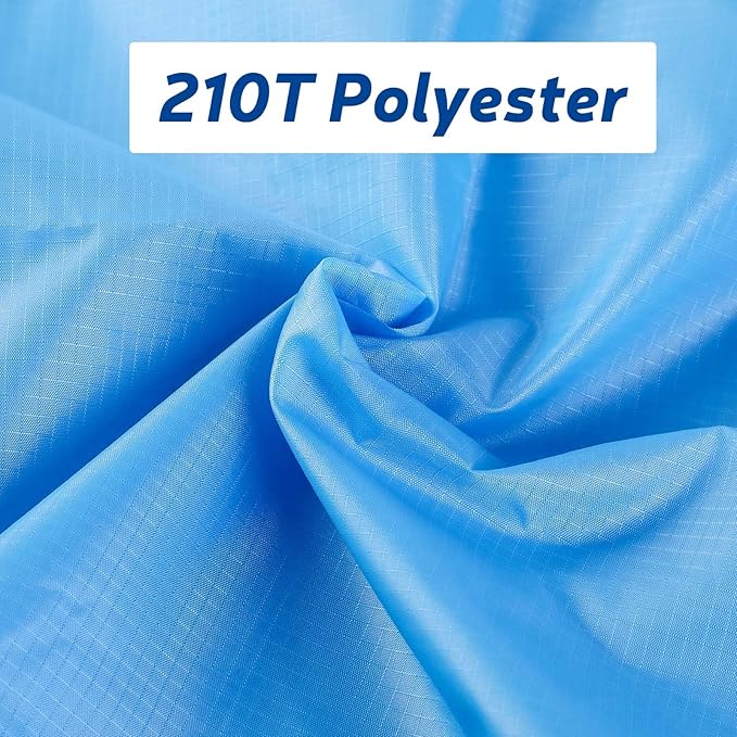 Beach Blanket Sandproof Waterproof, Large Beach Mat Lightweight Portable Quick Drying for Picnic Camping Hiking Travel Beach Accessories (1, BlueWhiteGrey, 118x106 Inches)