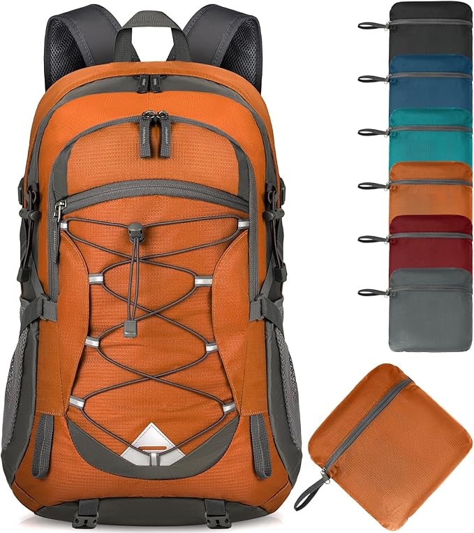 IGOLUMON Hiking Backpack 40L Packable Lightweight Camping Backpack Men Women Waterproof Hiking Daypack Outdoor Travel Daypack