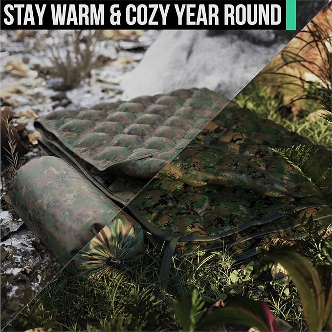Woobie Blanket Poncho Liner Army & Military Blanket | Insulated Thermal Camping Blanket | USGI, Waterproof Army Gear & Military Gear