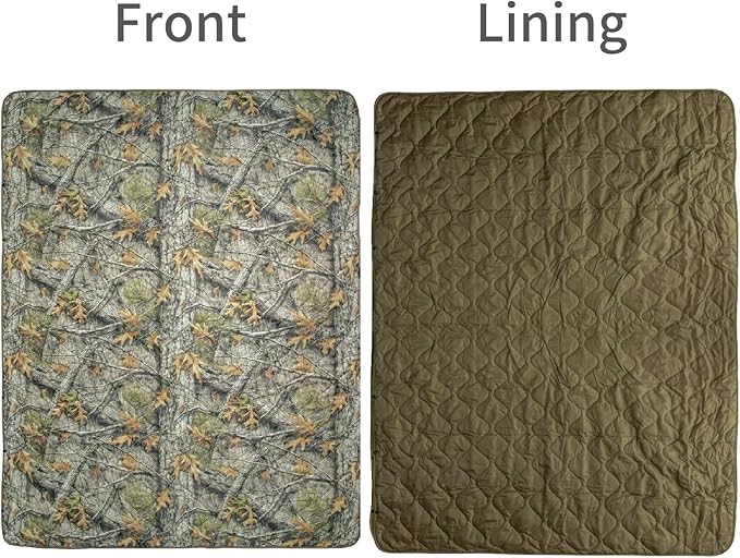 Poncho Liner Military Woobie Outdoor Camping Woobie Blanket for Travel, Beach, Grass, Picnic, Car Emergency, Outdoor, Survival