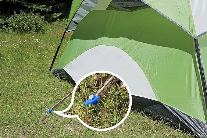 ABCCANOPY Tent Stakes 16" Camping Tent Stakes, 10pc-Pack (Blue)