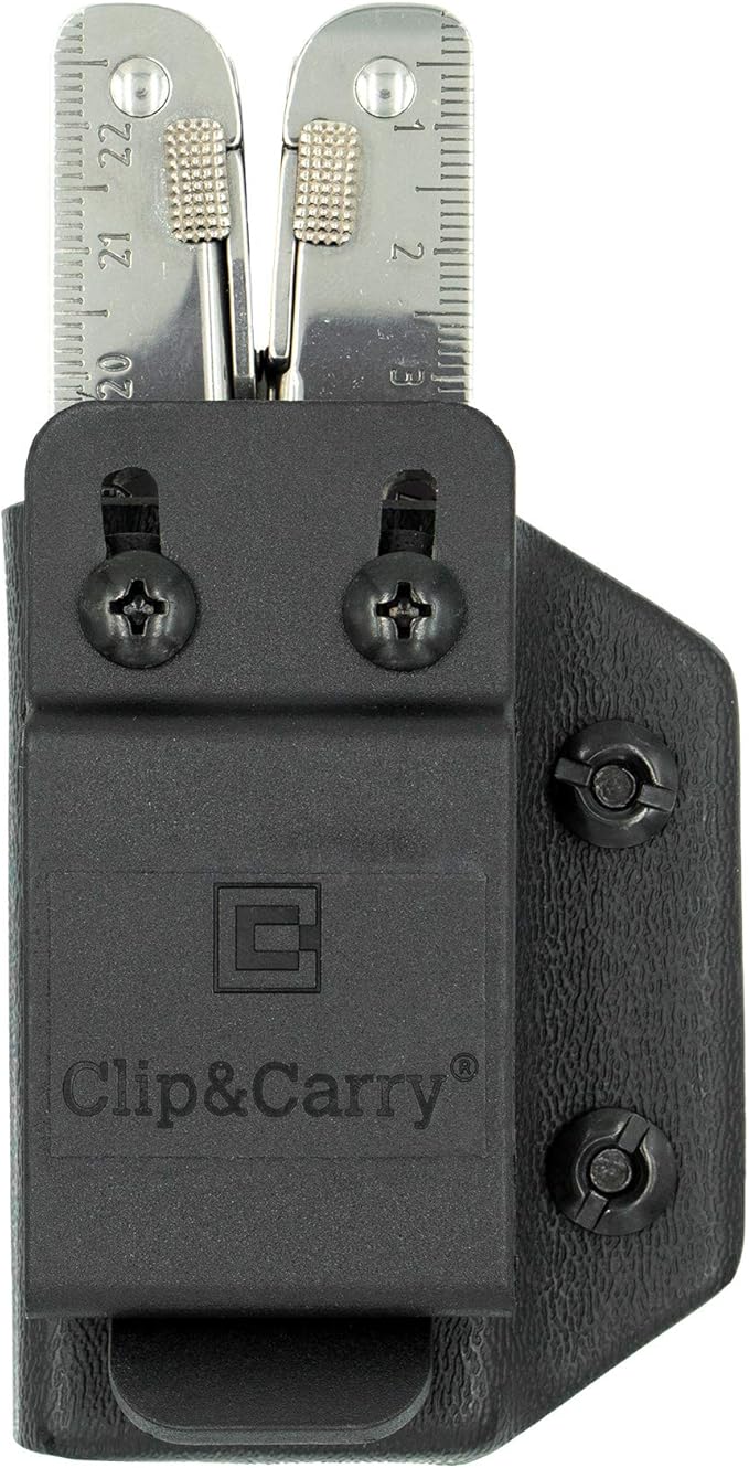 Clip & Carry Kydex Multitool Sheath for Victorinox SWISSTOOL - Made in USA (Multi-Tool not Included) Multi Tool Holder Holster
