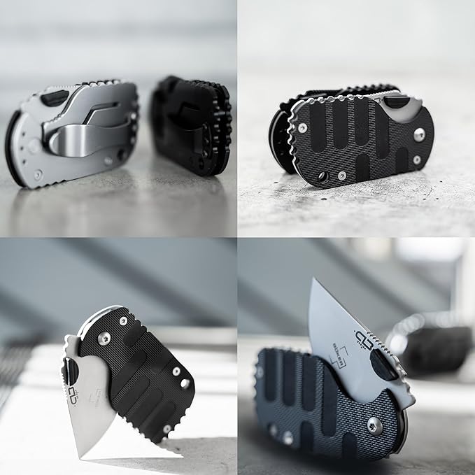 Boker Plus Subcom 2.0 Black - knife with Zytel handle scales - folding knife with D2 blade - small knife with clip