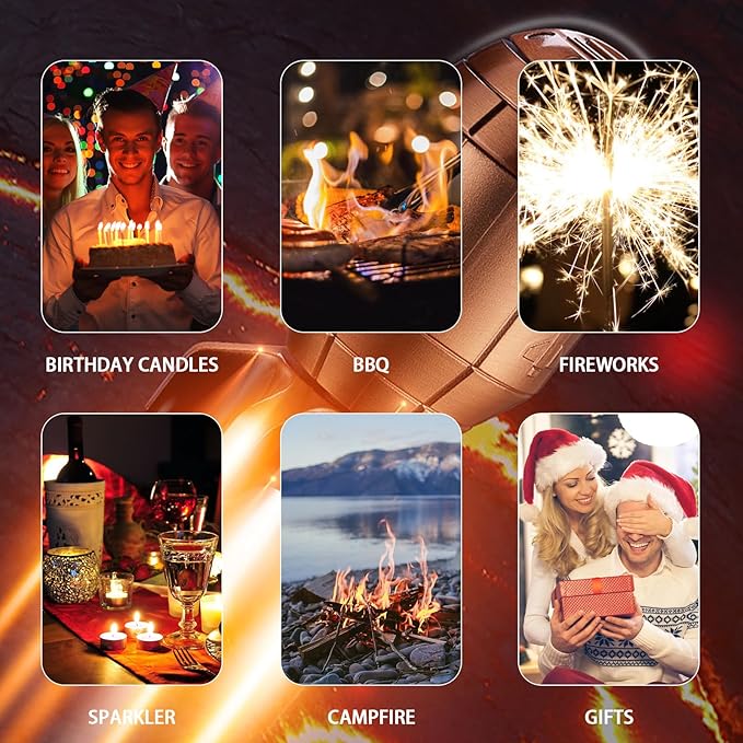 Funny Torch Lighter, Refillable Jet Lighters, Unique Gifts for Men, Halloween Candle Camping BBQ(No Butane Fuel) (Bronze)