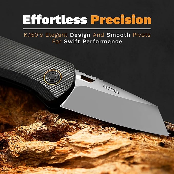 TACTICA Mini Knife For Daily Use | Stylish Mini Folding Knife, Small But Mighty, Featuring Finger Nick Opening for Effortless Access | Compact Everyday Carry Mini Pocket Knife
