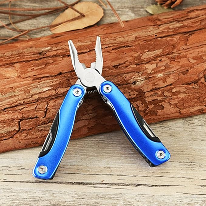Multi Tool, Multitool, Dad Birthday Gift, Fathers Gifts, Christmas Gifts, Multitool Pliers, Camping Knife, for Outdoor, Survival, Hunting and Hiking(blue)