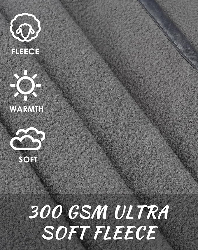 DUKUSEEK Outdoor Waterproof Stadium Blanket, XL Large (79"x 59") Hooded Stadium Blankets with Fleece,Portable,Warm Outside Blankets for Cold Weather, Camping, Sports, Beach, Football, Festivals
