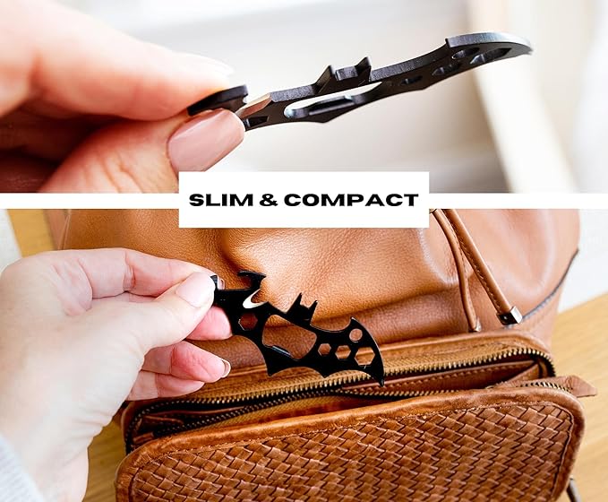 DC Comics Batman Batarang Pocket Size 6-In-1 Portable Multitool Kit | Hand Tool Gadgets For Camping, Survival Gear